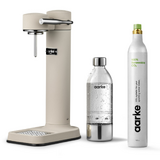 Appareil a gazeifier Creme avec une bouteille en PET recyclable 0,65 litre et une cartouche de gaz CO²