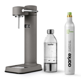 Appareil a gazeifier Gris mat avec une bouteille en PET recyclable 0,65 litre et une cartouche de gaz CO²