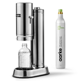 Carbonator Pro Inox avec bouteille en verre 0,8 litre et une cartouche de gaz CO²