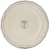 Assiette Canapes 16.5 cm T FILET BLEU MONOGRAMME