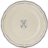 Assiette Canapes 16.5 cm W FILET BLEU MONOGRAMME