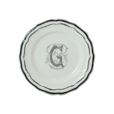 Assiette Canapes 16.5 cm K FILET MANGANESE MONOGRAMME