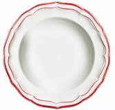 Coffret de 4 Assiettes Creuses FILET Rouge