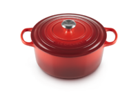 Cocotte Signature en fonte emaillee Ronde 18 cm Cerise