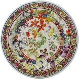 Coffret de 2 assiettes a mignardises en faience Bagatelle