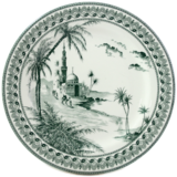 Coffret de 4 assiettes Dessert vue orient depareillees