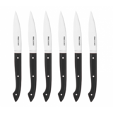 Coffret de 6 couteaux a steak Capucin manche noir
