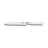 Couteau Legufruit crante ou bagel Forge Pro 12 cm manche blanc rivets inox