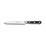 Couteau Legufruit crante ou bagel Forge Pro 12 cm manche noir rivets inox