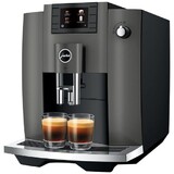 Machine a cafe automatique avec broyeur a grain E6 Dark Inox EC