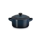Mini cocotte 10 en fonte emaillee 10 cm Nuit