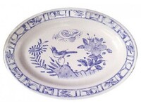Plat ovale OISEAU BLEU