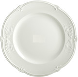 Plat rond plat ROCAILLE BLANC
