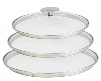 Serie de de 3 couvercles de 16 a 20 C verre Platine