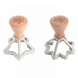 Set de 2 emporte-pieces raviolis/biscuits Classic Etoile Fleur