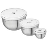 Set de 3 bols sous vide avec couvercle ZWILLING FRESH & SAVE, S/M/L, 6-PCS, Acie