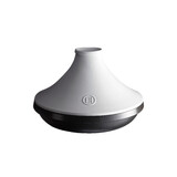 Tajine en ceramique 33,5x33,5 cm Blanc/Ardoise DELIGHT