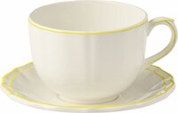 Tasse & soucoupe jumbo FILET CITRON