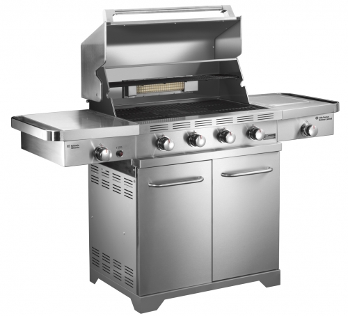 Barbecue 18.4 KW- 4 bruleurs - réchaud latéral