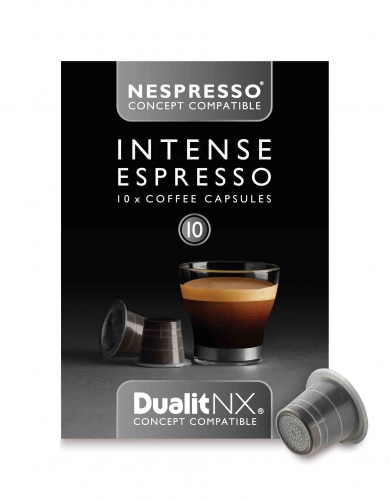 Café Intense Espresso : 80% Arabica & 20 % Robusta - 10 Capsules - Indice 10.