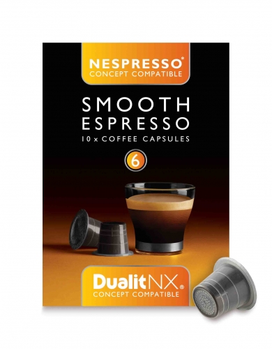 Café Smooth Espresso : 90 % Arabica & 10 % Robusta - 10 Capsules - Indice 6