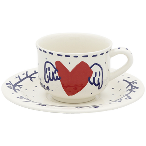 Coffret Café : Tasse + Coupelle - L\'Archipel Sentimental par Jean-Charles de Cas