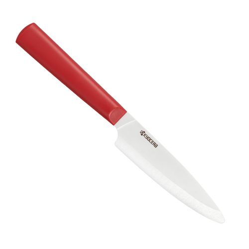 Couteau d\'office 11 cm Chowa lame céramique - manche rouge