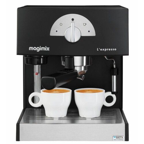 Machine Expresso noir Magimix pour café moulu & dosettes - 19 bars