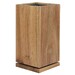 Bloc couteaux en bois d'acacia carre rotatif