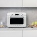 Four combiné cuisson traditionnelle & cuisson vapeur Blanc