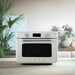 Four combiné cuisson traditionnelle & cuisson vapeur Blanc