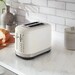 Grille pain toaster 2 tranches manuel - Blanc Porcelaine