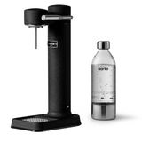 Appareil a gazeifier Noir Mat avec une bouteille en PET recyclable 0,65 litre sans cartouche de gaz CO²