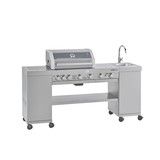 BBQ Videro G4-SK avec ilot cuisine, 30mbar acier inoxidable