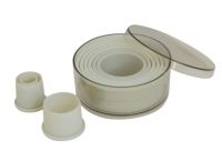 Boite de 9 decoupoirs ronds unis plast