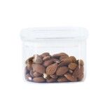 Boite de conservation carree 0.5 Litre en verre avec couvercle en verre et joint