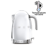 Bouilloire 1,7 L avec reglage de la temperature Vintage Annees 50 Chrome