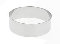 Cercle a pattisserie rond en inox H. 4,5 cm - o 12 cm