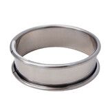 Cercle a tarte inox ht 2cmbd roule o7