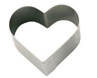 Cercle inox coeur o 14cm ht 4cm