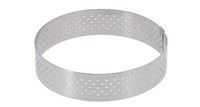 Cercle a tarte rond a bord droit en inox perfore Air System® hauteur 2 cm o 7.5
