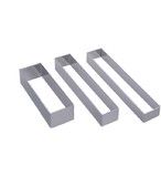 Cercle rectangle 18x3cm ht 2cm