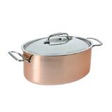 Cocotte ovale cuivrinox couve 30cm 6.5l