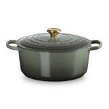 Cocotte ronde 28 cm Thym bouton dore