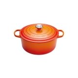 Cocotte Signature en fonte emaillee Ronde 20 cm Volcanique