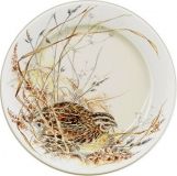 Coffret de 2 assiettes a mignardises en faience Sologne