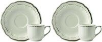 Coffret de 2 Tasses & Soucoupes Cafe FILET Taupe