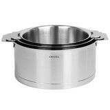 Serie de 3 casseroles amovibles 16 a 20 cm Strate fond enveloppant sans poignee