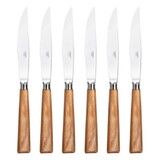 Coffret de 6 couteaux a steak GALAXIE BOIS