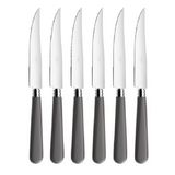 Coffret de 6 couteaux a steak NEWBRIDGE GRIS